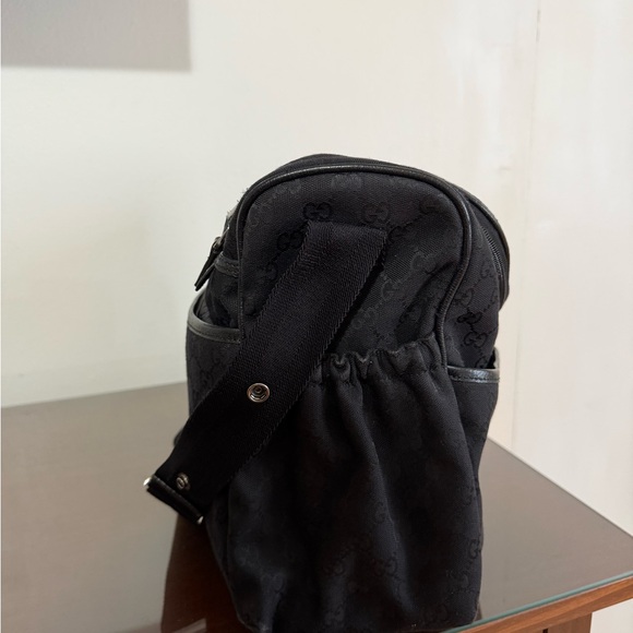 Gucci GG Black Monogram Diaper Bag with Shoulder Strap - Picture 5 of 13